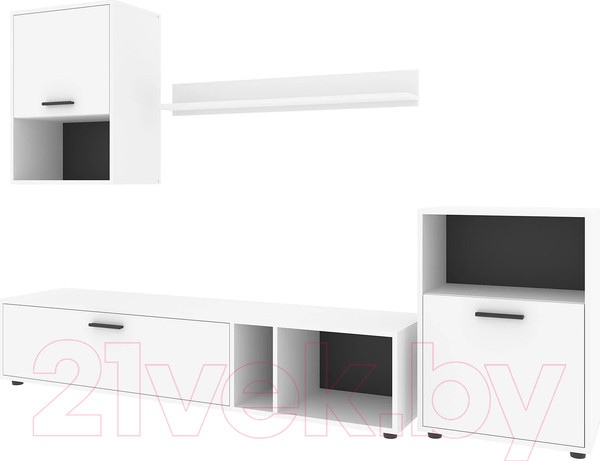 Изображение товара Стенка НК Мебель Rock / 71295603 (белый)