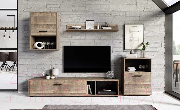 Изображение товара Стенка НК Мебель Rock / 71295582 (дуб грандж песочный)