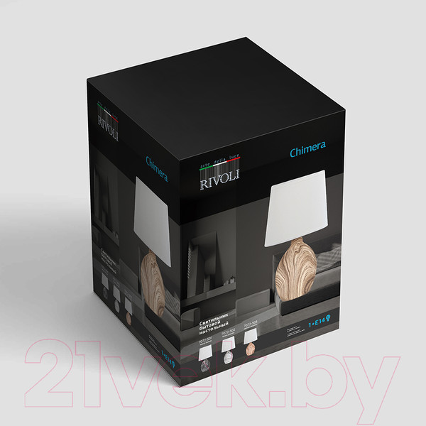 Изображение товара Прикроватная лампа Rivoli Chimera 7072-503 (светлое дерево)