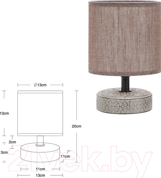 Изображение товара Прикроватная лампа Rivoli Eleanor 7070-502 1 (кофе)