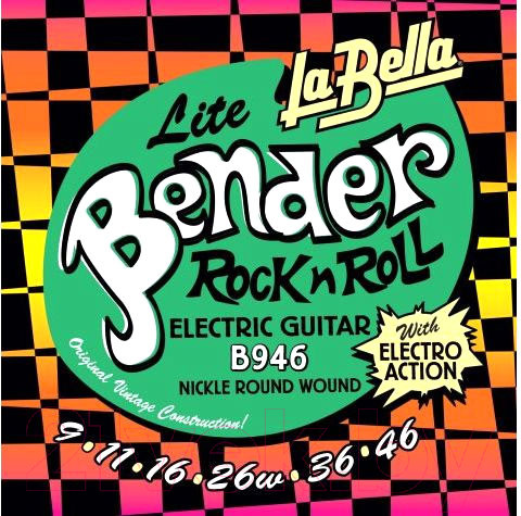 Изображение товара Струны для электрогитары La Bella B946 The Bender Lite