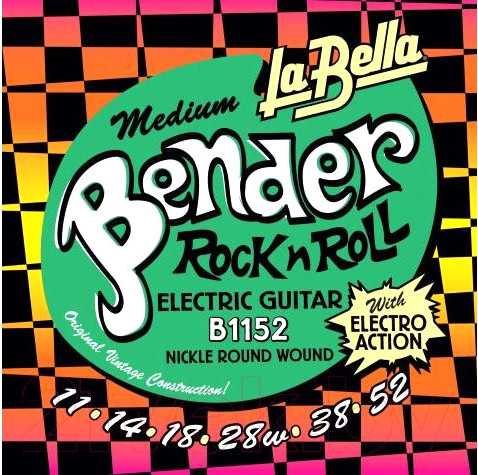 Изображение товара Струны для электрогитары La Bella B1152 The Bender Medium