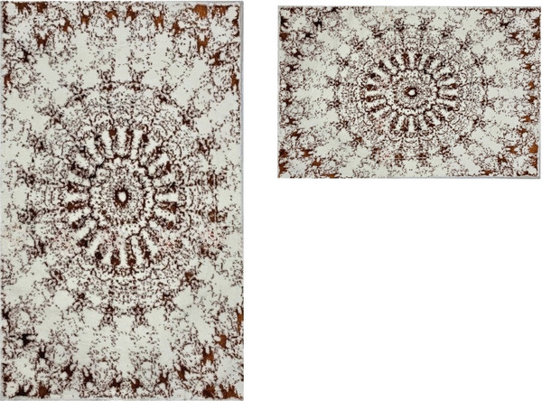 Изображение товара Набор ковриков для ванной и туалета Zebra Casa Giovann / KV 265 (Ekru/Bakir/экрю/медный)