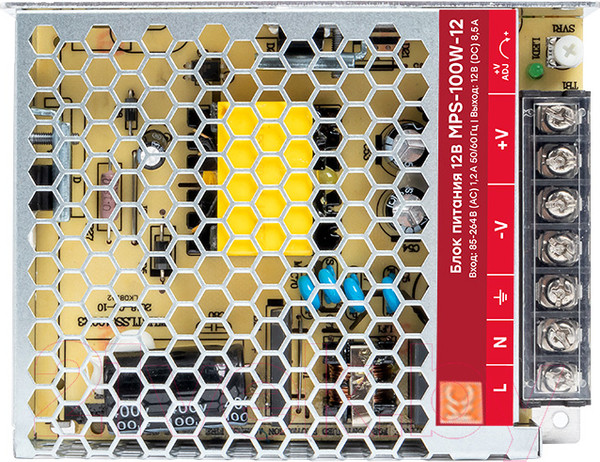 Изображение товара Блок питания на DIN-рейку КС MPS-100W-12V
