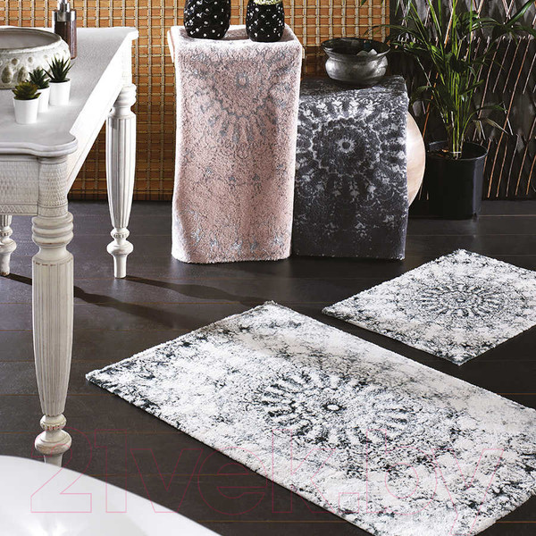 Изображение товара Набор ковриков для ванной и туалета Zebra Casa Giovann / KV 265 (Koyu Gri/темно-серый/серый)