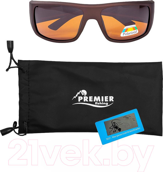 Изображение товара Очки солнцезащитные Premier Fishing PR-OP-9390-B (коричневый)
