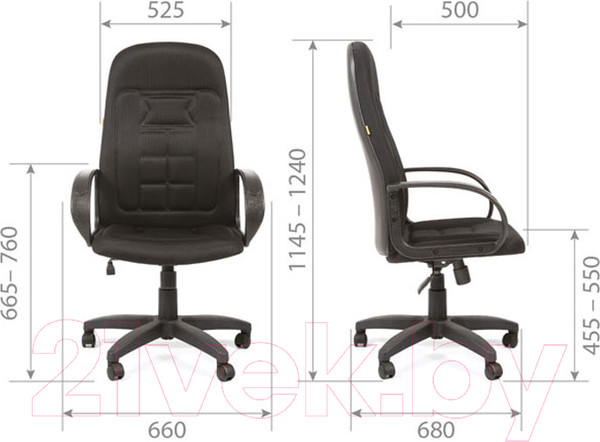 Изображение товара Кресло офисное Chairman 727 (ткань OS-01 черный)