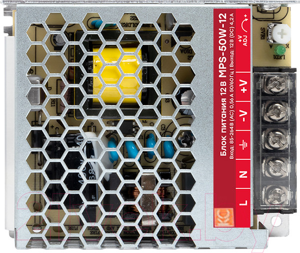 Изображение товара Блок питания на DIN-рейку КС MPS-50W-12V