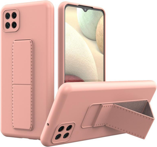Чехол-накладка Bingo Stand для Galaxy A22S/A22 5G (розовый) — фото 3