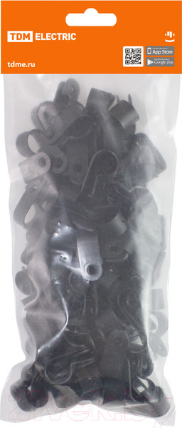 Изображение товара Скоба гвоздевая TDM СКН-20 / SQ0514-0216 (100шт, черный)