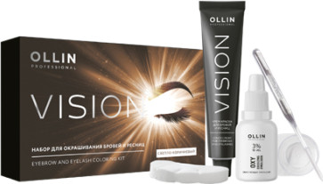 Изображение товара Набор для окрашивания бровей Ollin Professional Vision / 772536 (светло-коричневый)