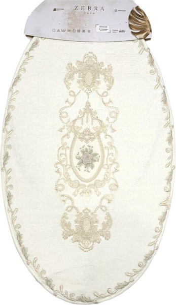 Изображение товара Набор ковриков для ванной и туалета Zebra Casa Floransa / KV 282 (Krem/крем)