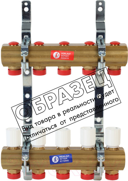 Изображение товара Коллектор отопления Giacomini 1"x3/4"E/12 / R553ZY052