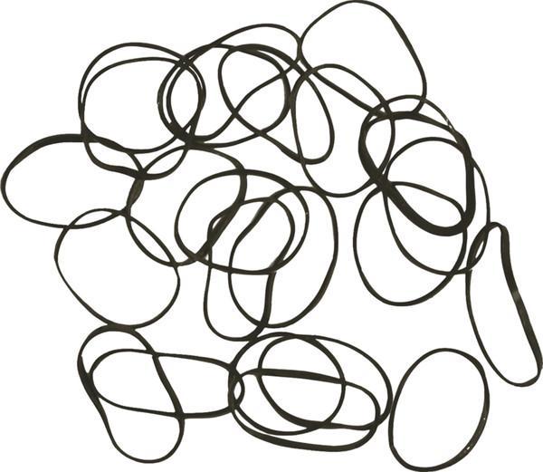 Изображение товара Набор резинок для волос Dewal RES036 Mini силиконовые (100шт, черный)