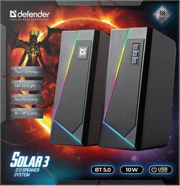 Изображение товара Мультимедиа акустика Defender Solar 3 / 65103
