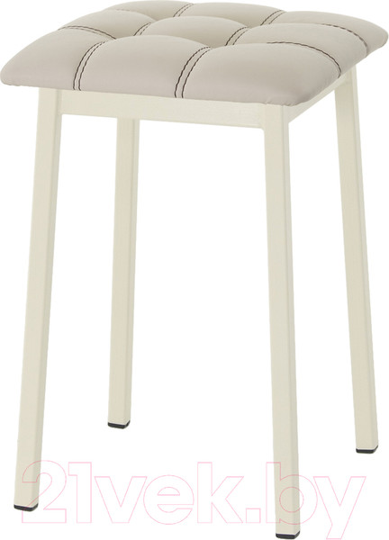 Изображение товара Табурет AMC Comfort 7К3.3 (кожзам бежевый/слоновая кость)