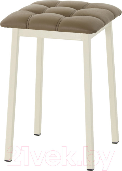 Изображение товара Табурет AMC Comfort 7К3.4 (кожзам какао/слоновая кость)