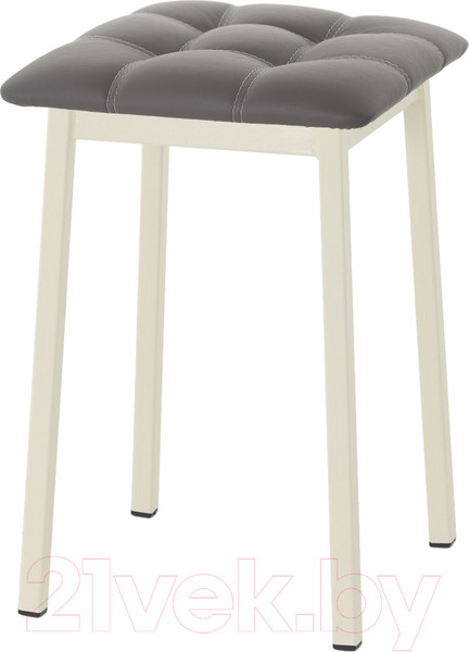 Изображение товара Табурет AMC Comfort 7К3.5 (кожзам графит/слоновая кость)