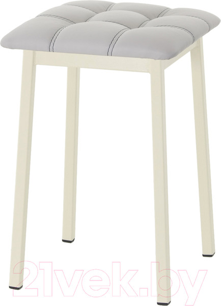 Изображение товара Табурет AMC Comfort 7К3.6 (кожзам серый/слоновая кость)