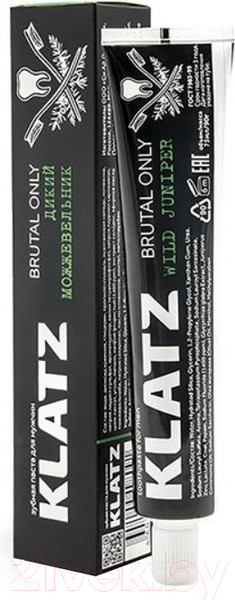 Изображение товара Зубная паста Klatz Brutal Only Дикий можжевельник (75мл)