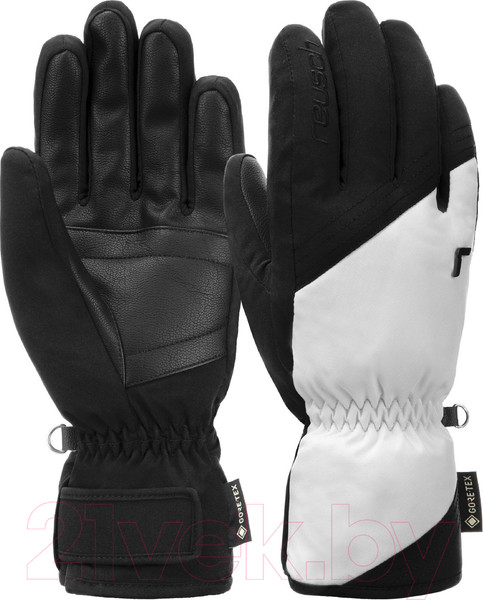 Изображение товара Перчатки лыжные Reusch Susan Gore-Tex / 6231331-7701 (р-р 7.5, черный/белый)