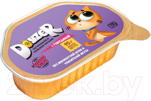 Изображение товара Влажный корм для кошек Doyzer С курицей (95г)
