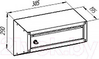 Изображение товара Почтовый ящик Metos М-S-1