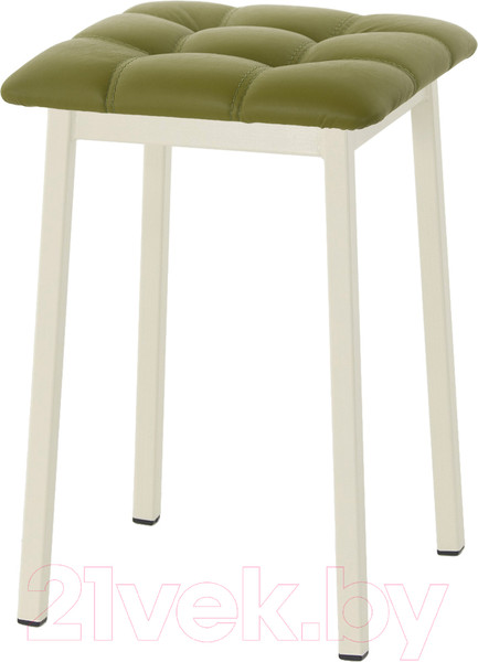 Изображение товара Табурет AMC Comfort 7К3.11 (кожзам оливковый/слоновая кость)