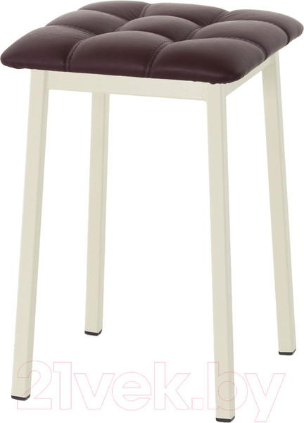 Изображение товара Табурет AMC Comfort 7К3.14 (кожзам бордо/слоновая кость)