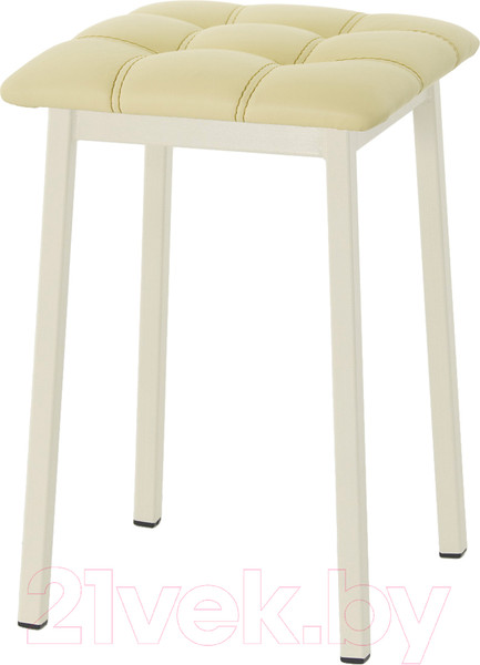 Изображение товара Табурет AMC Comfort 7К3.15 (кожзам светло-желтый/слоновая кость)