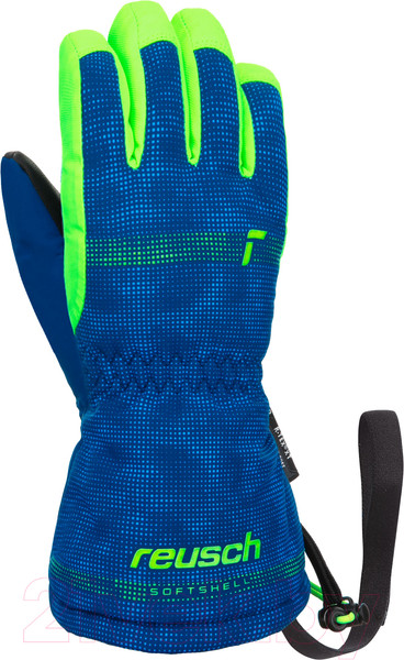 Изображение товара Перчатки лыжные Reusch Maxi R-Tex Xt / 6285215-4507 (р-р 4, Surf The Web/Green Gecko)