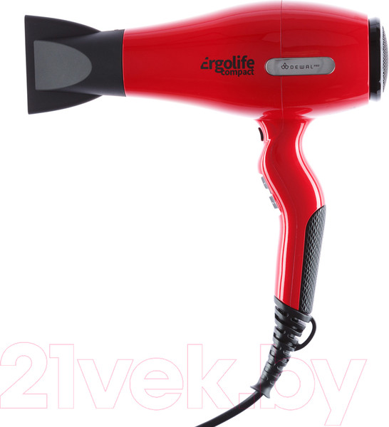 Изображение товара Профессиональный фен Dewal ErgoLife Compact / 03-002 (красный)