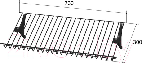 Изображение товара Полка вкладная Аквилон Эльза №8 (800)