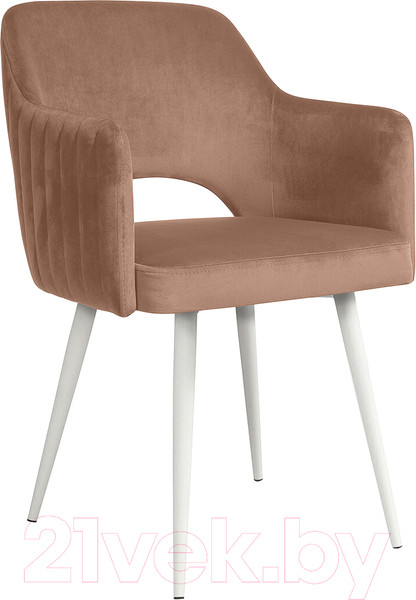 Изображение товара Стул Олмеко Берта (велюр тенерифе корица/белый)