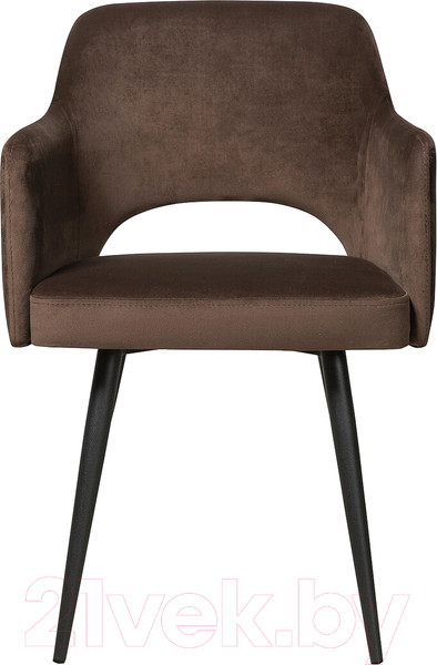 Изображение товара Стул Олмеко Берта (велюр тенерифе шоколад/черный)