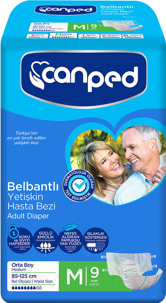 Изображение товара Подгузники для взрослых Canped Aio (M, 9шт)