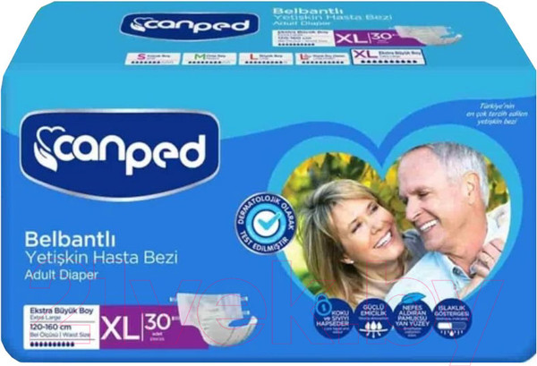 Изображение товара Подгузники для взрослых Canped Aio (XL, 30шт)