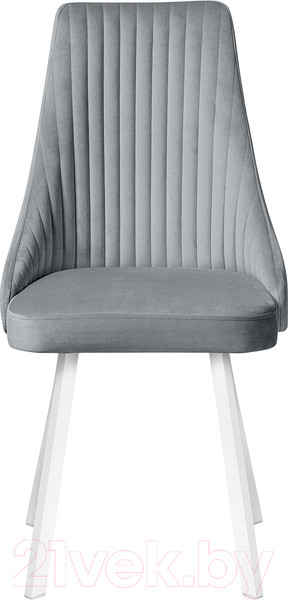 Изображение товара Стул Олмеко Лион (велюр тенерифе грей/белый)