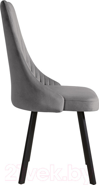 Изображение товара Стул Олмеко Лион (велюр тенерифе стоун/черный)