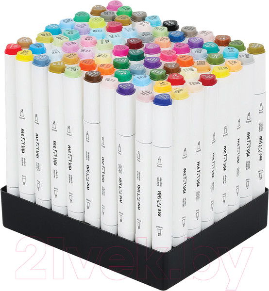 Изображение товара Набор маркеров Meshu Двусторонние / MS_53448 (80цв)