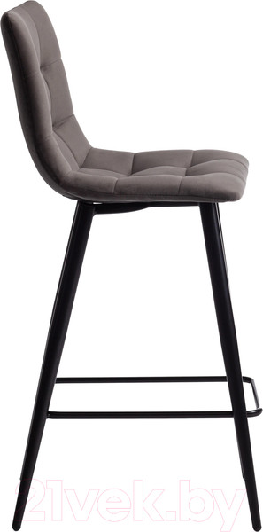 Изображение товара Стул барный Tetchair Chilly 55x44x94 (темно-серый Barkhat 14/черный)