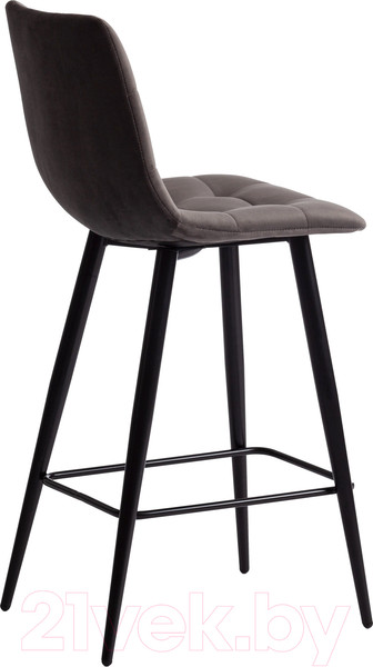 Изображение товара Стул барный Tetchair Chilly 55x44x94 (темно-серый Barkhat 14/черный)