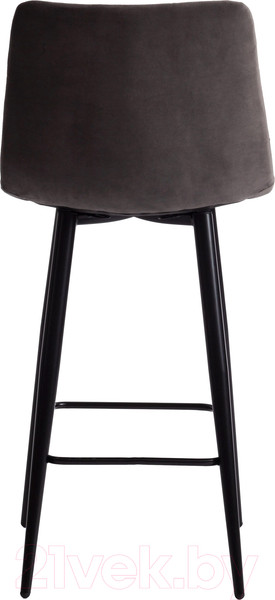 Изображение товара Стул барный Tetchair Chilly 55x44x94 (темно-серый Barkhat 14/черный)