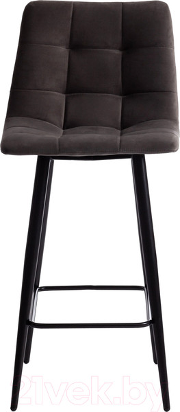 Изображение товара Стул барный Tetchair Chilly 55x44x94 (темно-серый Barkhat 14/черный)