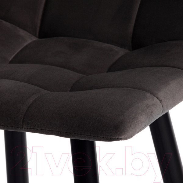 Изображение товара Стул барный Tetchair Chilly 55x44x94 (темно-серый Barkhat 14/черный)