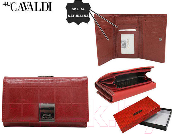 Изображение товара Портмоне Cedar 4U Cavaldi PX29-3-6499 (красный)