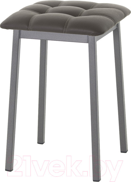 Изображение товара Табурет AMC Comfort 7К4.8 (кожзам серо-коричневый/графит)