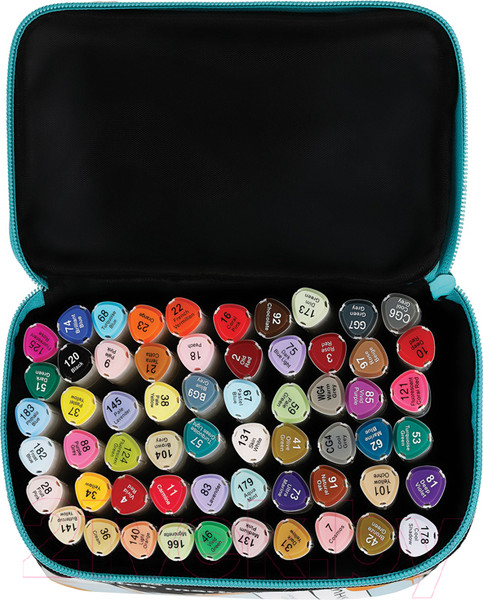 Изображение товара Набор маркеров Meshu Двусторонние / MS_53431 (60цв)