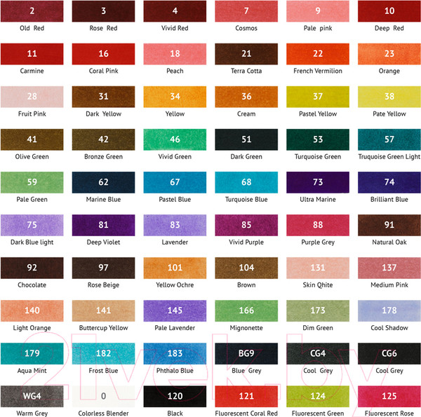 Изображение товара Набор маркеров Meshu Двусторонние / MS_53431 (60цв)