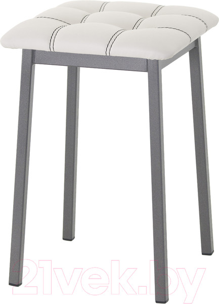 Изображение товара Табурет AMC Comfort 7К4.12 (кожзам белый/графит)
